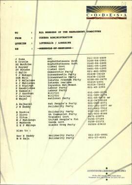 Draft Minutes of the Daily Management Committee Meeting