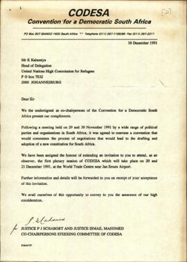 United Nations High Commissioner for Refugees