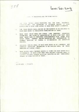 Inkatha Freedom Party terms of reference for the Process Task Group