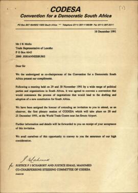 Trade representative of Lesotho