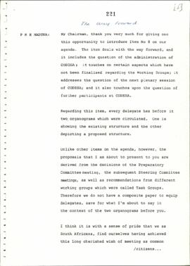 Document titled The way forward