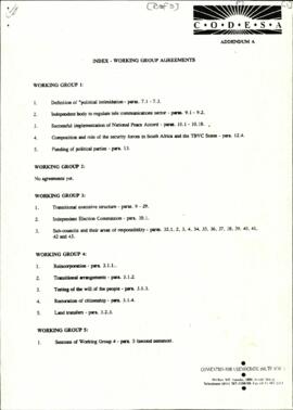 Index - Working Group Agreements