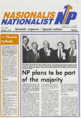 Nationalist NP, vol. 10:9, October 1991, Special Edition